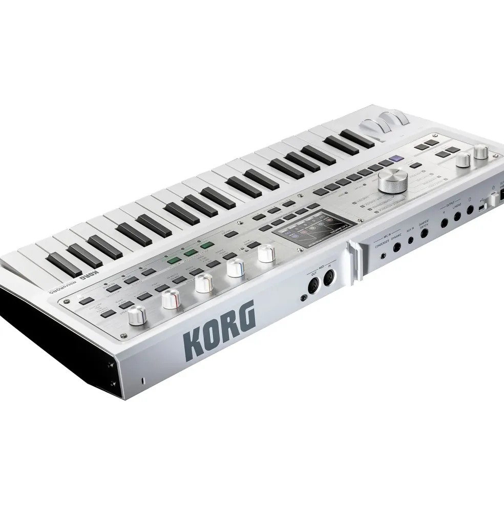 KORG microKORG 2 Keyboard Synthesizer & Vocoder Limited Edition White