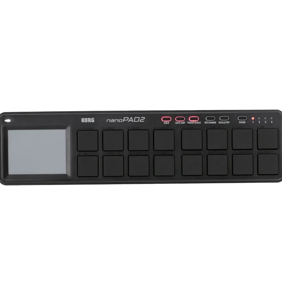 KORG nanoPAD2 Slim-Line USB Drum Pad Controller Black
