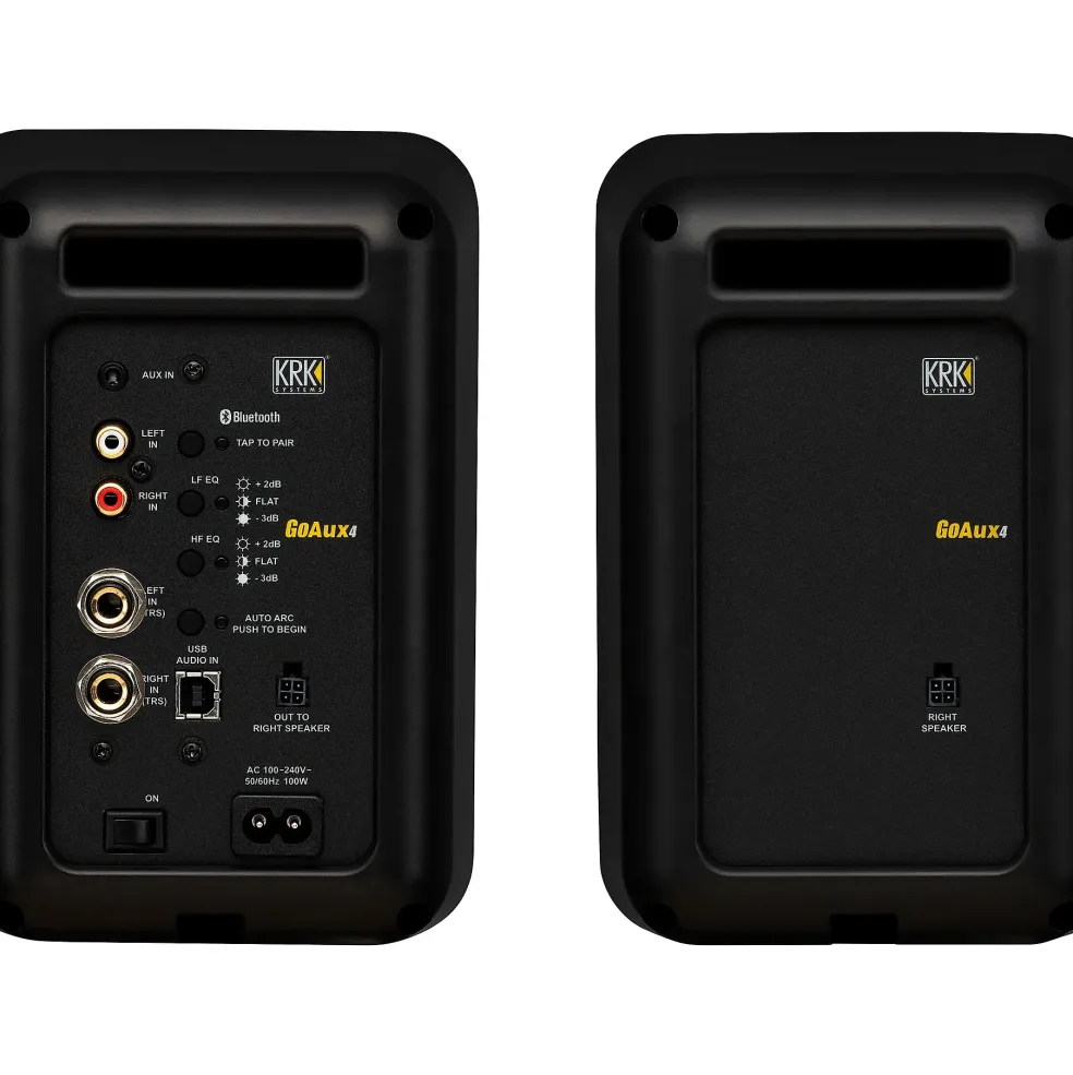 KRK GOAUX4 4" Powered Portable Studio Monitor (Pair) Black