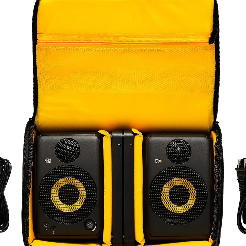 KRK GOAUX4 4" Powered Portable Studio Monitor (Pair) Black