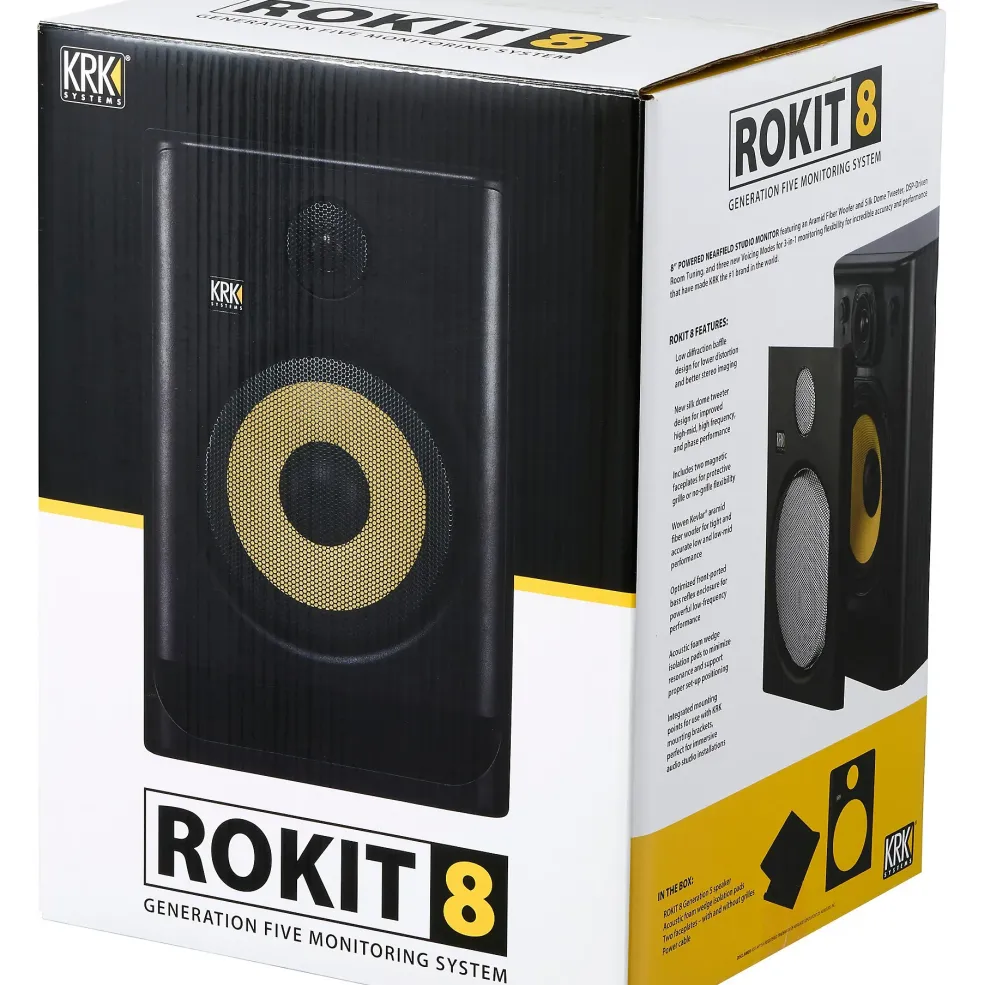 KRK ROKIT 8 Generation Five Powered Studio Monitor 8" (Each)