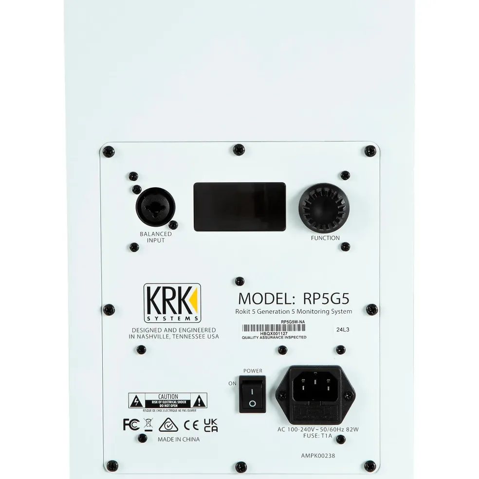 KRK ROKIT 5 Generation Five Powered Studio Monitor 5" (Each) Limited Edition White