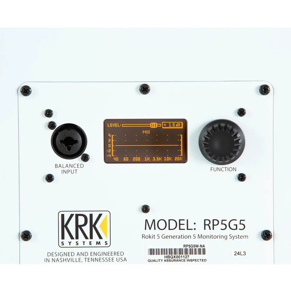 KRK ROKIT 5 Generation Five Powered Studio Monitor 5" (Each) Limited Edition White