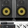 KRK ROKIT 5 Generation Five 5" Studio Monitor Pair With IK Multimedia ARC Studio Advanced Room Correction System