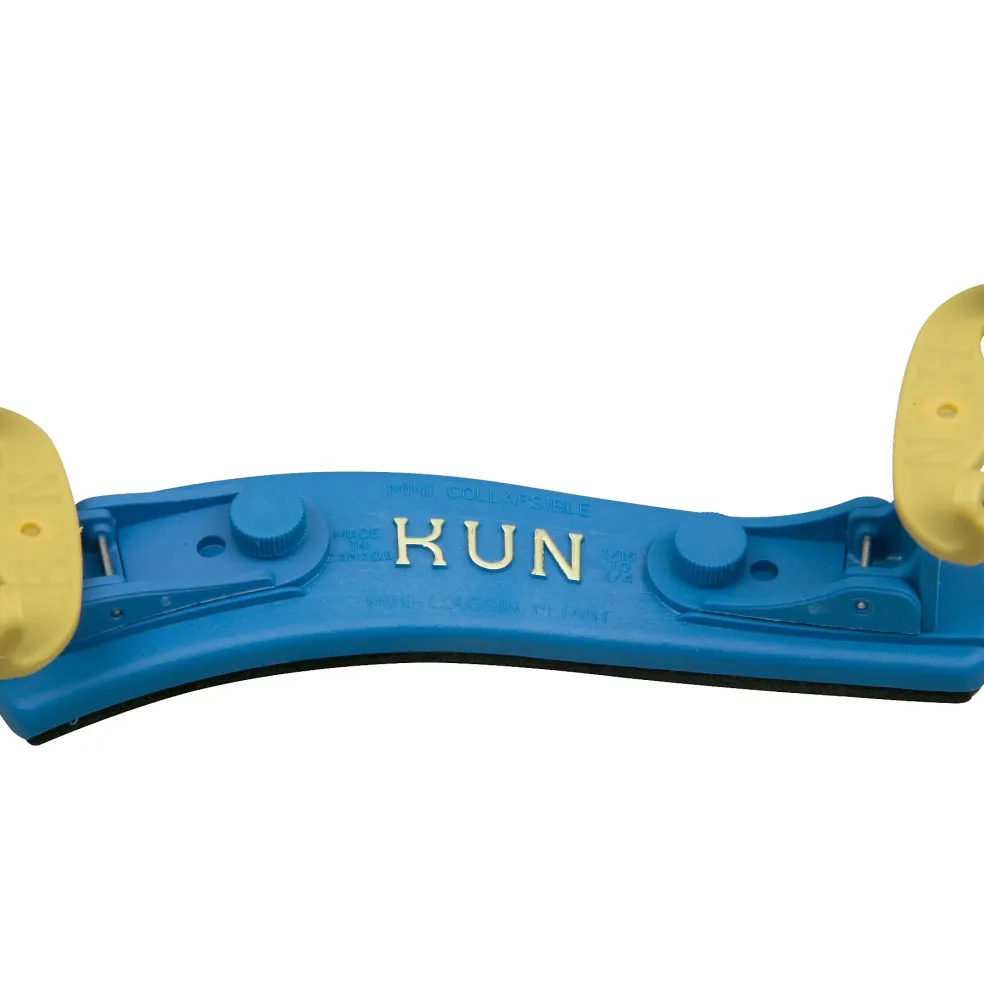 Kun Mini Collapsible Violin Shoulder Rest Mini Blue 1/4-1/16 Size