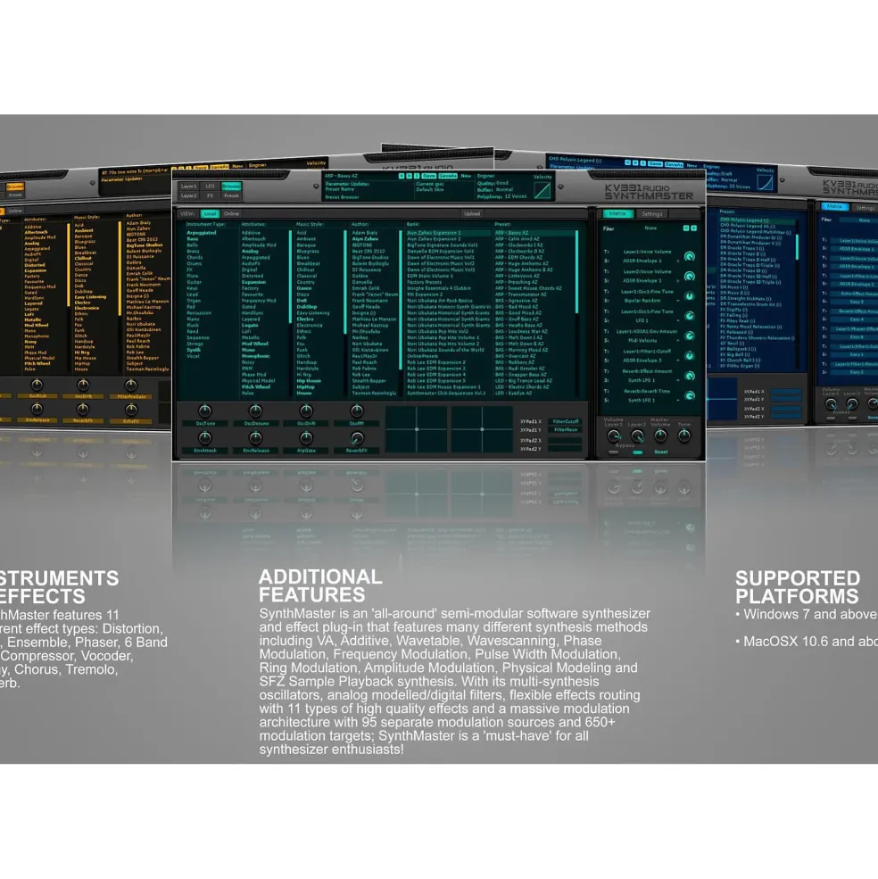 KV331 Audio SynthMaster Everything Bundle Software Download