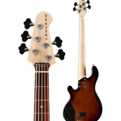 Lakland Classic 55-14 Rosewood Fretboard 5-String Electric Bass Guitar Tobacco Sunburst