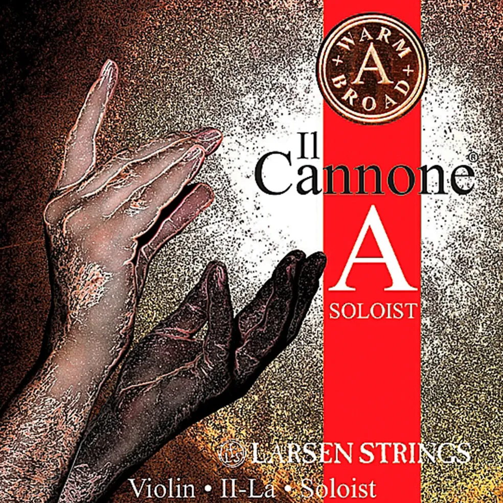 Larsen Strings Il Cannone Soloist Warm and Broad Violin A String 4/4 Size Aluminum Wound, Medium Gauge, Ball End