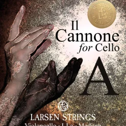 Larsen Strings Il Cannone Warm and Broad Cello A String 4/4 Steel, Ball End