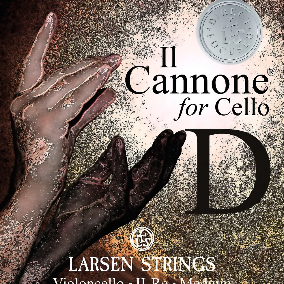 Larsen Strings Il Cannone Direct and Focused Cello D String 4/4 Steel, Ball End