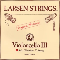 Larsen Strings Original Cello G String 4/4 Size, Light Tungsten, Ball End