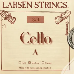Larsen Strings Original Cello String Set 3/4 Size, Medium