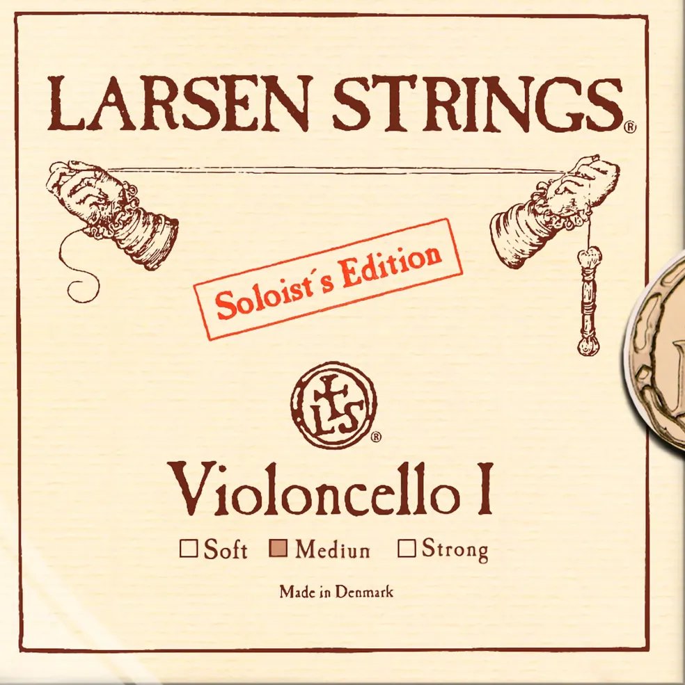 Larsen Strings Soloist and Magnacore Cello String Set 4/4 Size, Medium