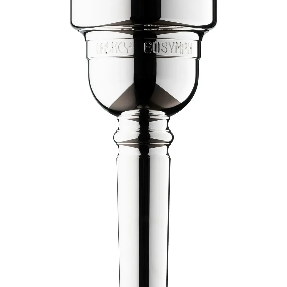 Laskey Alessi Symphony Signature Series Large Shank Trombone Mouthpiece in Silver 60