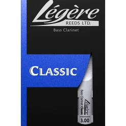 Legere Reeds Bass Clarinet Reed Strength 3