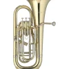 Levante LV-BH5411 Professional Bb Baritone Horn with 4 Monel Pistons - Gold Trim Kit Silver plated