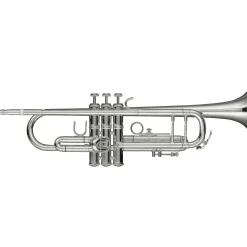 Levante LV-TR6301 Bb Professional Trumpet with Monel Valves - Silver Plated Silver plated Gold Brass Bell