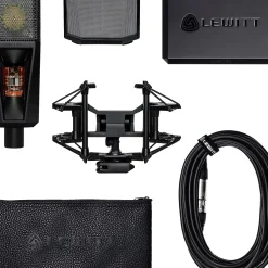 LEWITT Pure Tube Studio Microphone Set Black