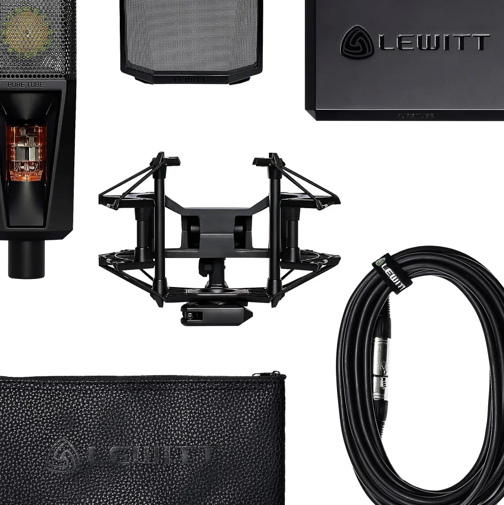 LEWITT Pure Tube Studio Microphone Set Black