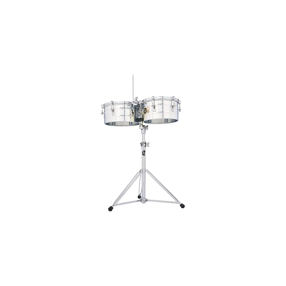 LP LP257-S Tito Puente 14" and 15" Stainless Steel Timbales