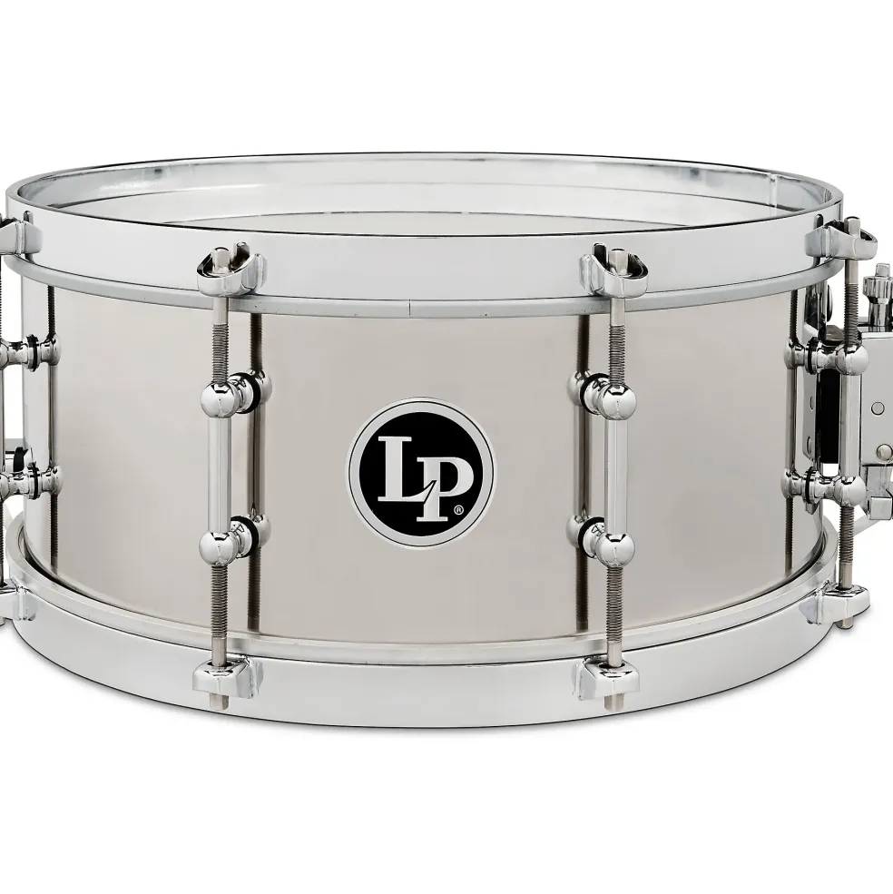 LP Stainless Steel Salsa Snare Drum 13 x 5.5 in. Stainless Steel