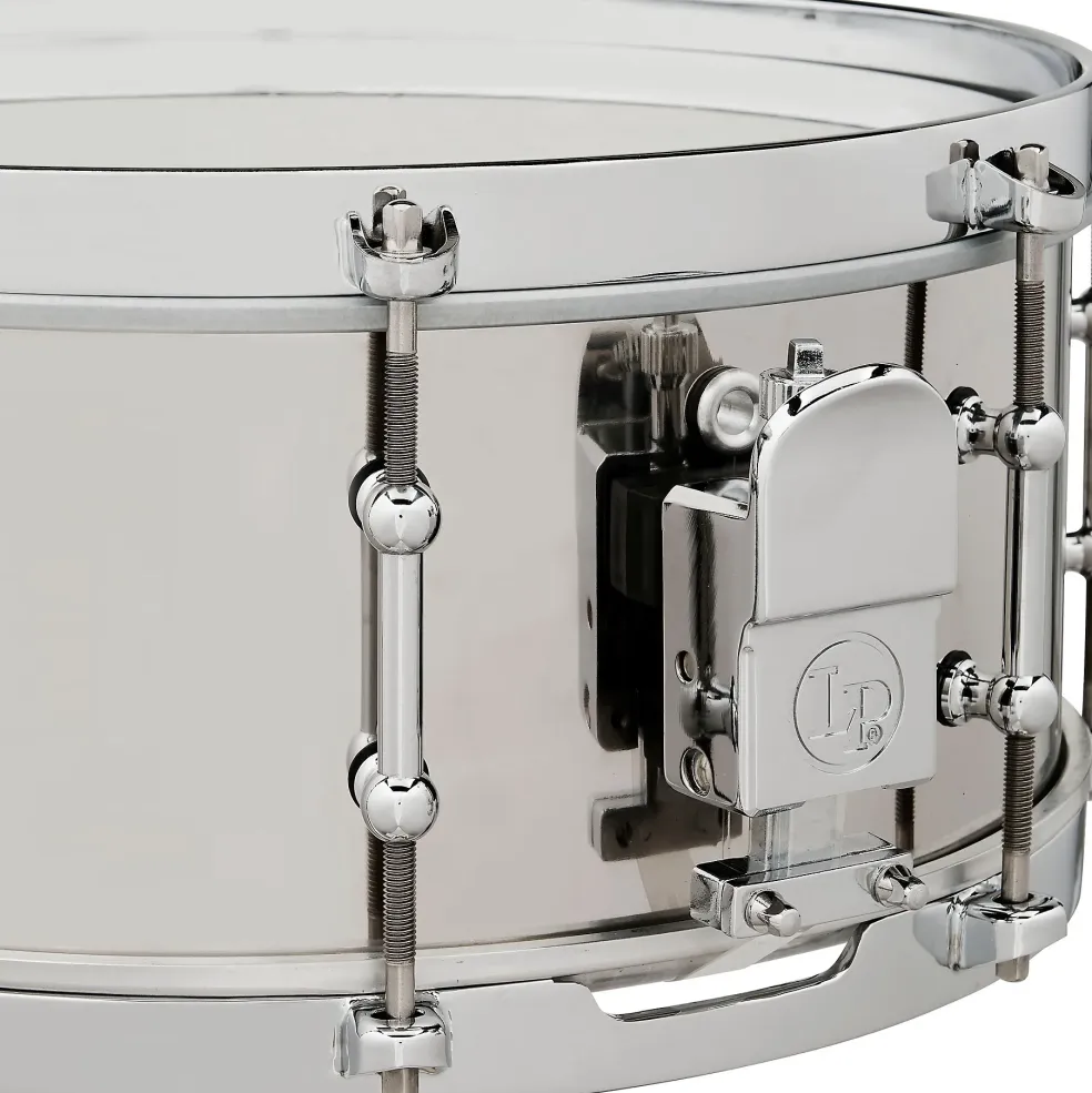 LP Stainless Steel Salsa Snare Drum 13 x 5.5 in. Stainless Steel
