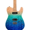 LsL Instruments Bad Bone 290 Deluxe Laguna Gradient Electric Guitar Laguna Blue