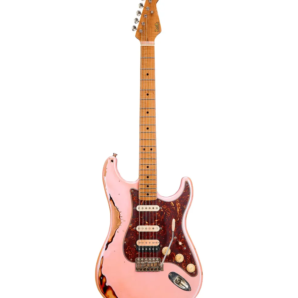 LsL Instruments Saticoy HSS Electric Guitar Ice Pink over 3-Color Sunburst