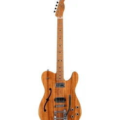 LsL Instruments Soledita DX Koa Top Semi-Hollow Electric Guitar with Bigsby Gloss Natural