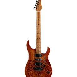 LsL Instruments XT4-DX 24-Fret Exotic HSH Koa Top Electric Guitar Faded Iced Tea Burst