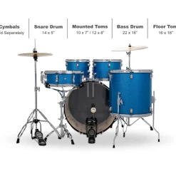 Ludwig Accent 5-Piece Drum Kit With 22