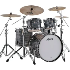 Ludwig Classic Maple 4-Piece Mod Shell Pack With 22" Bass Drum Vintage Black Oyster Pearl