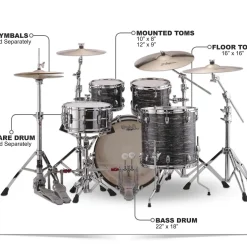 Ludwig Classic Maple 4-Piece Mod Shell Pack With 22