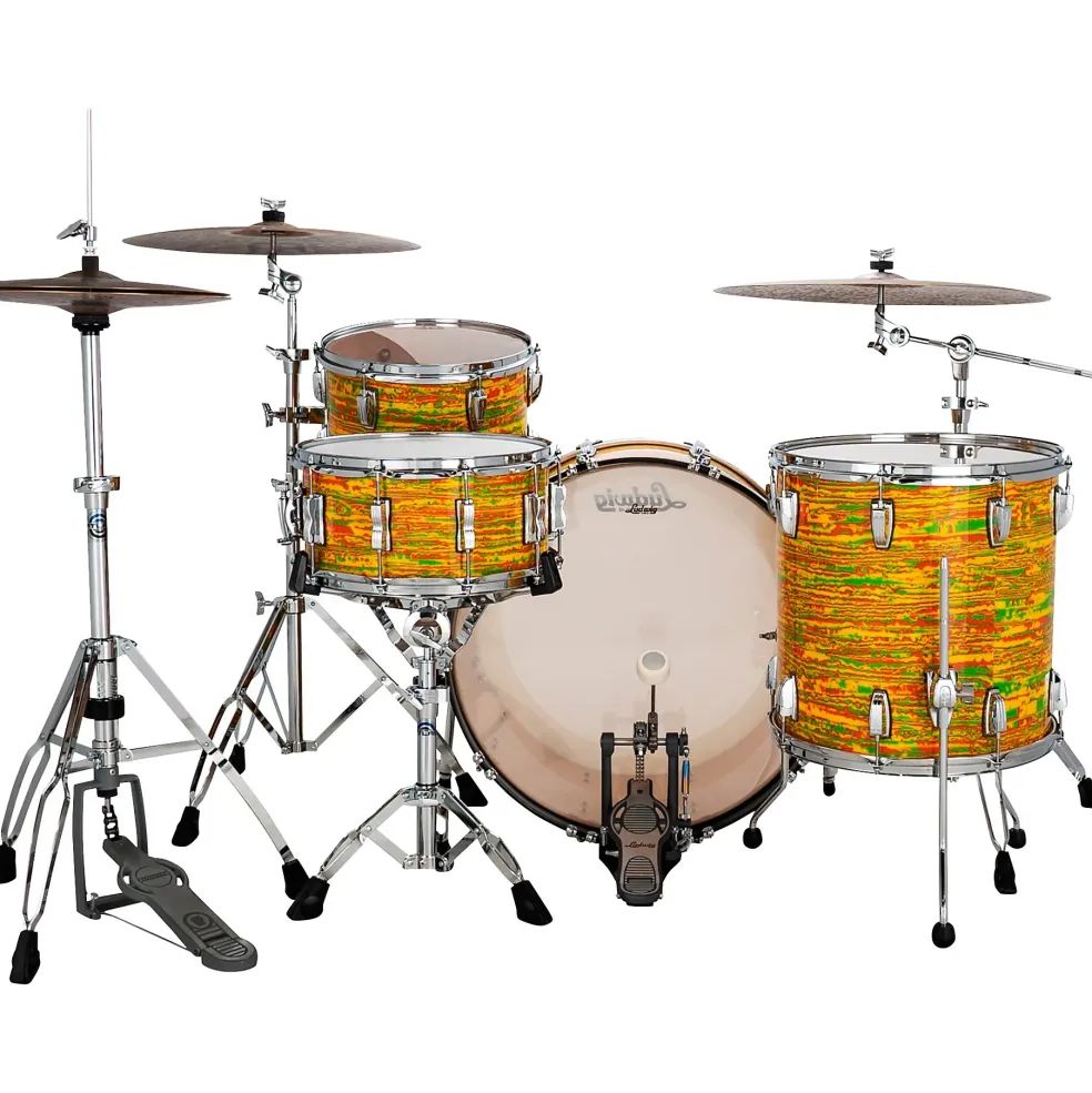 Ludwig Classic Maple 4-Piece Mod Shell Pack With 22" Bass Drum Digital Sparkle