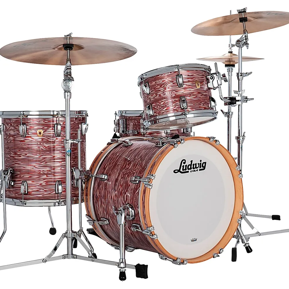 Ludwig Classic Maple 3-Piece Jazzette Shell Pack With 18" Bass Drum Pink Oyster