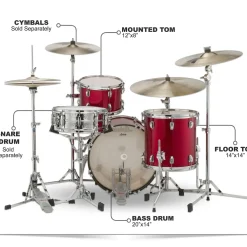 Ludwig Classic Maple 3-Piece Jazzette Shell Pack With 18