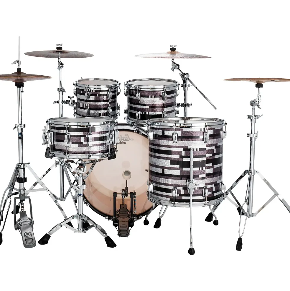 Ludwig Classic Maple 4-Piece MOD Shell Pack With 22" Bass Drum Pink Oyster