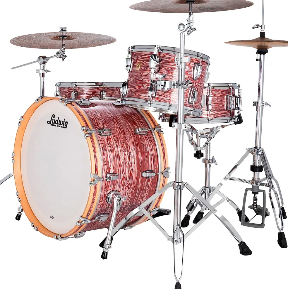 Ludwig Classic Maple 3-Piece Pro Beat Shell Pack With 24" Bass Drum, White Abalone