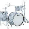 Ludwig Classic Maple 3-Piece Pro Beat Shell Pack With 24" Bass Drum White Mosaic