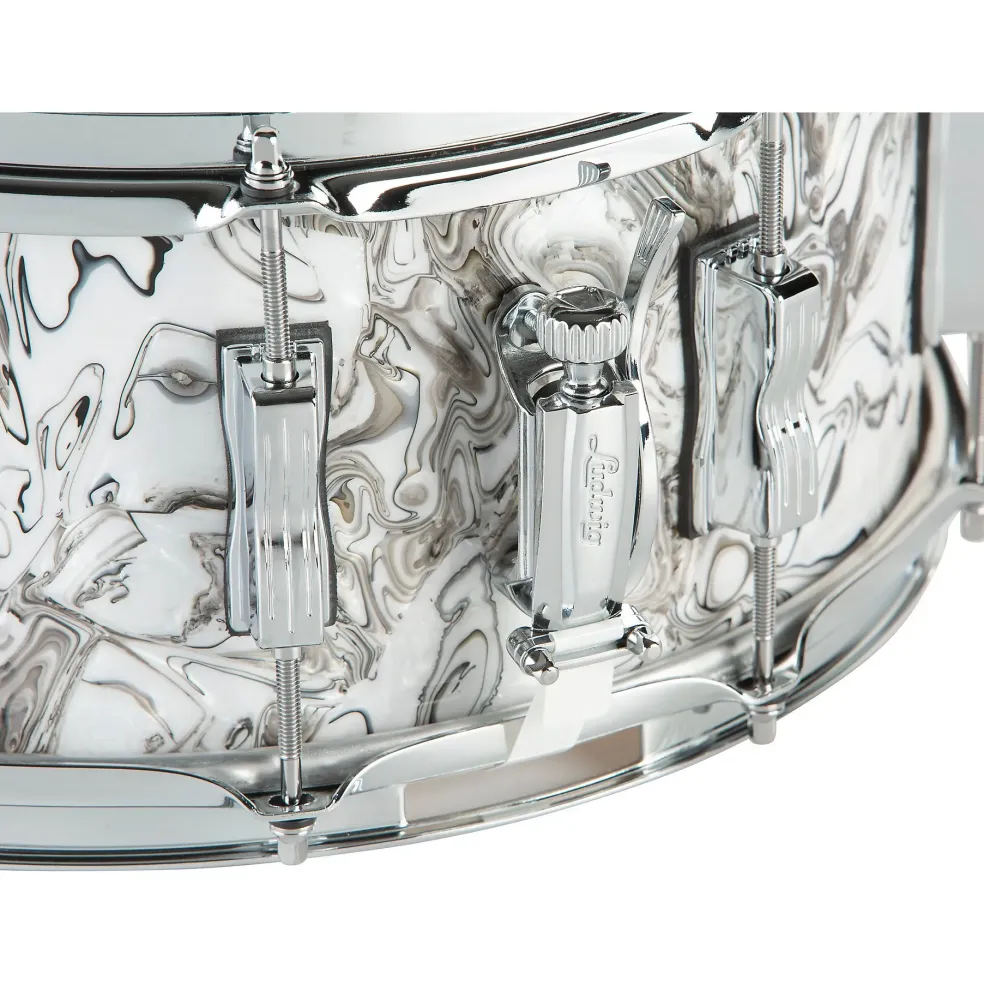 Ludwig Classic Maple Snare Drum 14 x 6.5 in. White Mosaic