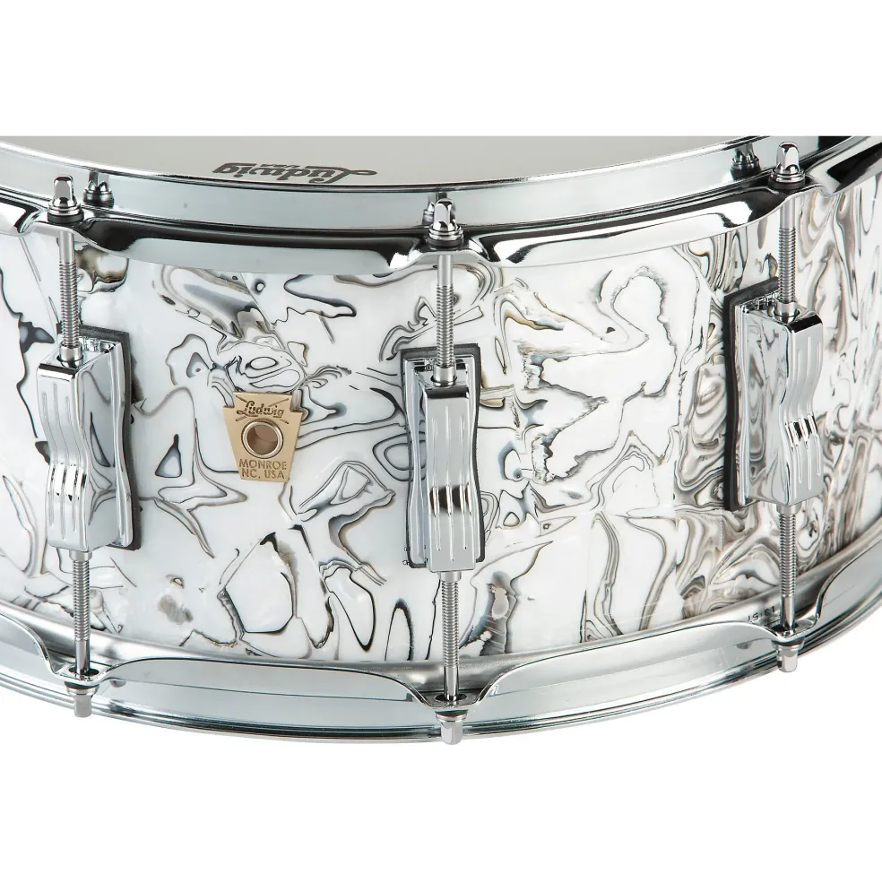 Ludwig Classic Maple Snare Drum 14 x 6.5 in. White Mosaic