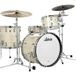 Ludwig Classic Oak 3-Piece Downbeat Shell Pack With 20" Bass Drum Vintage White Marine