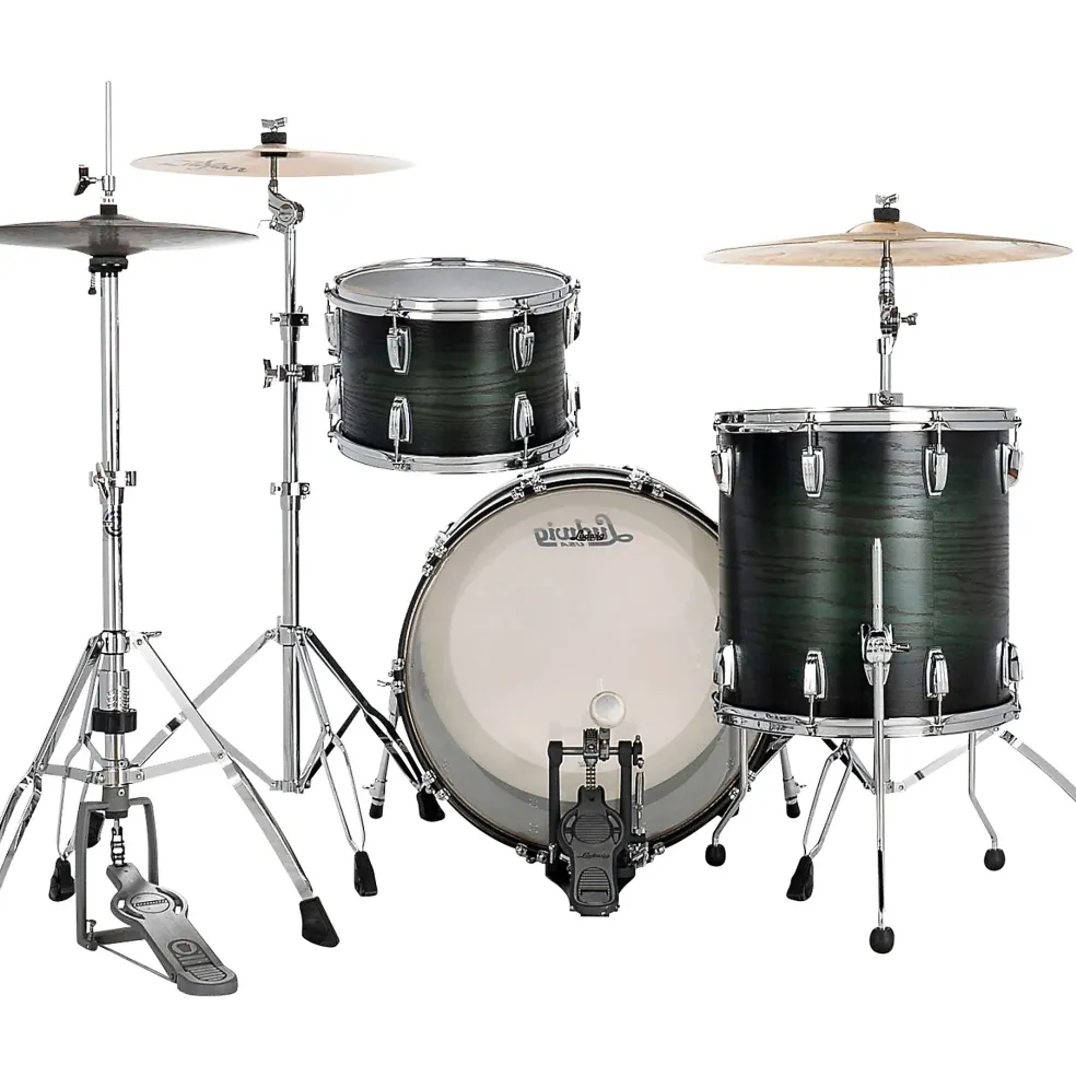Ludwig Classic Oak 3-Piece Fab Shell Pack With 22" Bass Drum Green Burst
