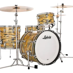 Ludwig Legacy Mahogany 3-Piece Downbeat Shell Pack with 20 in. Bass Drum Lemon Oyster