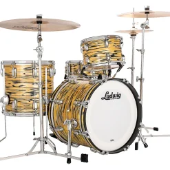 Ludwig Legacy Mahogany 3-Piece Jazzette Shell Pack with 18 in. Bass Drum Lemon Oyster
