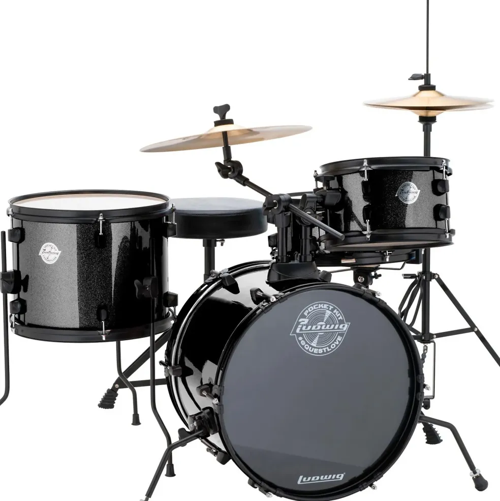 Ludwig Pocket Kit Black Sparkle