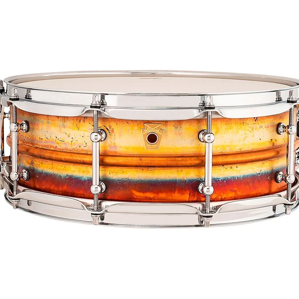 Ludwig Raw Bronze Phonic Snare Drum With Tube Lugs 14 x 5 in.