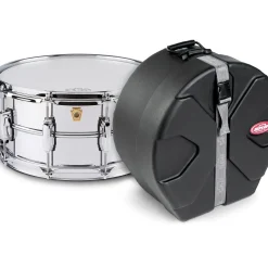 Ludwig Supraphonic Snare Drum Chrome With SKB Case
