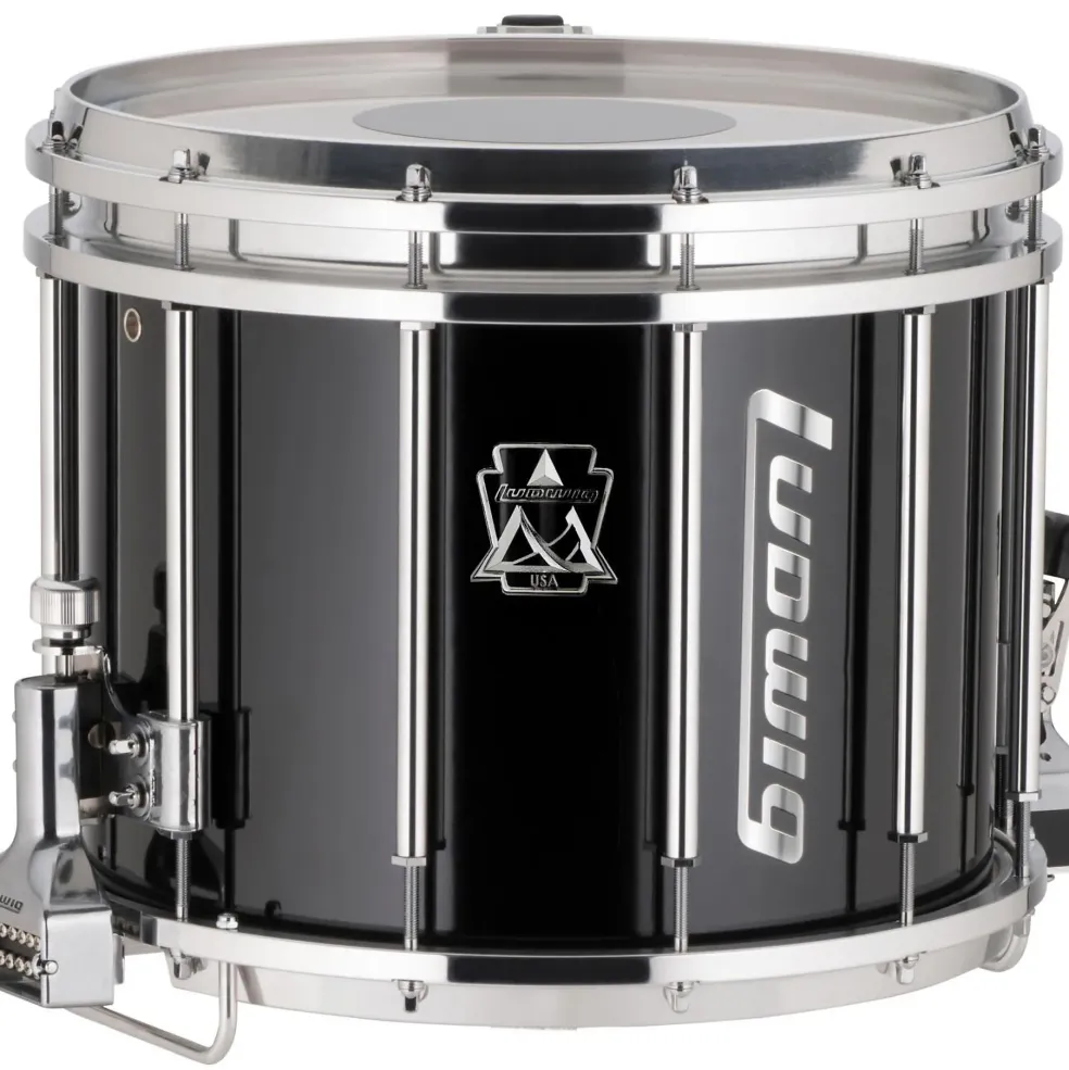 Ludwig Ultimate Marching Snare Drum, 14 x 12 in., Black