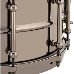 Ludwig Universal Series Black Brass Snare Drum with Black Nickel Die-Cast Hoops 14 x 6.5 in.